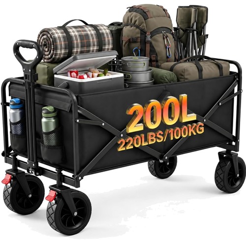 Faltbarer bollerwagen 200l - faltbarer,