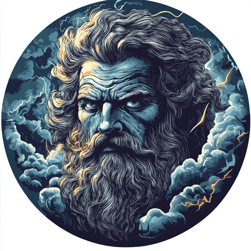 Wandtattoo aufkleber zeus gott - wandtattoo,