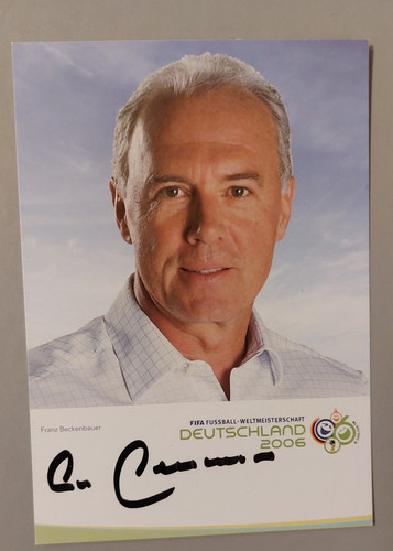 Franz beckenbauer signiert - beckenbauer,