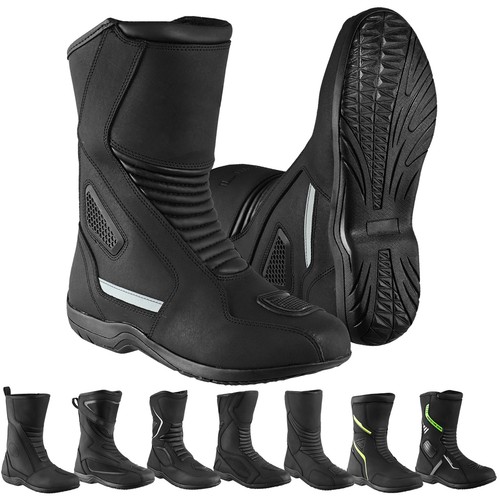 Herren-Leder-Bikerstiefel