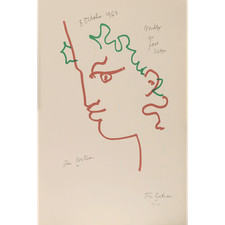 Jean Cocteau Orpheus mit Harfe