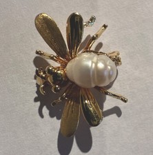 Brosche,Gg 585, Barockperle