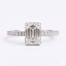 1,10 ct Smaragdschliff Lab