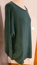 Pulli Strick L XL 40 42 grün warm Longpulli 