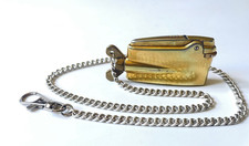 Genial modifiziert RONSON Varaflame kompl. Messing Benzinfeuerzeug m. Tragekette