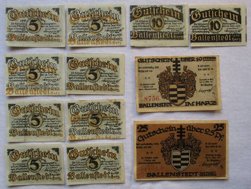 Banknoten notgeld stadt - banknoten,