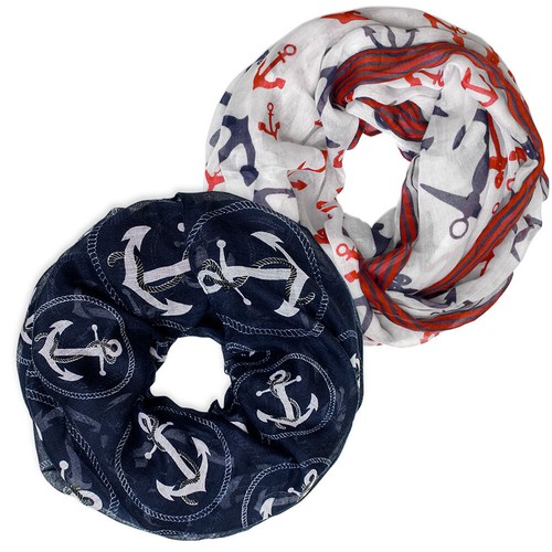 Maritimer loopschal damen - maritimer,