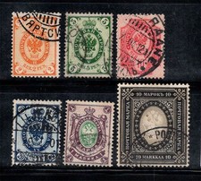 Finnland 1901 Mi. 49-54