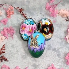 Handbemalte Ostereier Set Aus