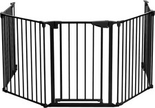 Fillikid Lauf Schutz Absperr Tür Kamin Gitter Schwarz 3,20x75cm