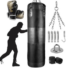 Boxsack Set.Boxhandschuhen Erwachsene Punching Training Bag Sandsack 100/120cm