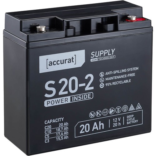 Agm batterie 12v 20ah - agm,