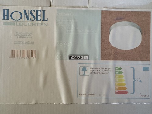 Honsel deckenleuchte neu - honsel,
