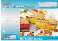 Vemmina Rezeptkarte  -   Apfelkuchen mit Nüssen    - Gruppe 11 Rezept 21
