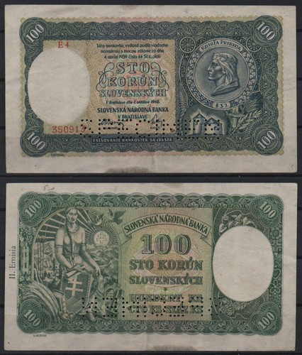 29725 banknote slowakei - banknote,