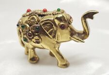 Kleiner Metall  Elefant Dekoration Figur Skulptur - Schönes Sammlerstück 