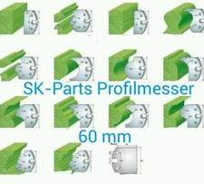 Paar profilmesser 60mm - 1,