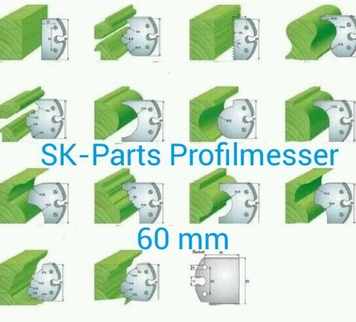 Paar profilmesser 60mm - profilmesser,