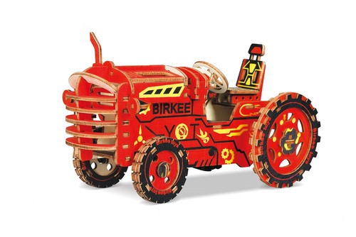 Traktor typ 3d holzbausatz - traktor,