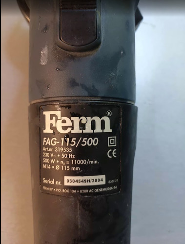 Ferm fag 115 500 - ferm, fag-115/500