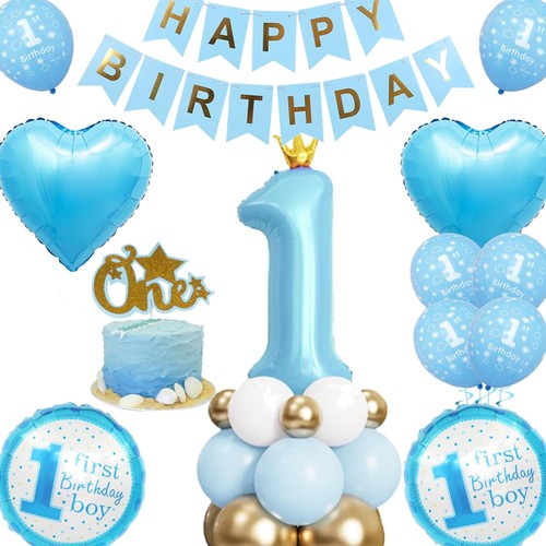 Blau geburtstag deko - blau, junge