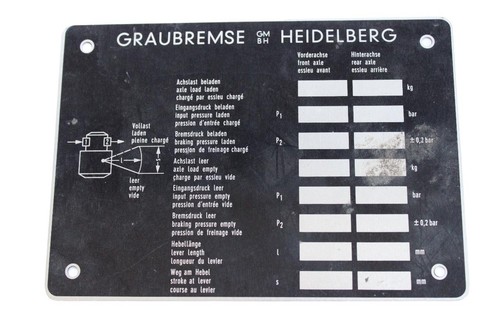 Schild/Typenschild/Händlersch