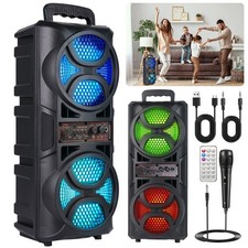 TWS Karaoke Bluetooth Lautsprecher Box Groß 5.2 Bluetooth Deep Bass mit Mikrofon