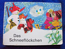 DDR Hartpapp-Bilderbuch DAS SCHNEEFLÖCKCHEN - 1987 - Werner Lindemann, Sonja Kle