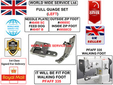 PFAFF 335 WANDERFUSSMESSER SET LINKS N/P, F/D,P/F INDUSTRIEL NÄHMASCHINE TEIL