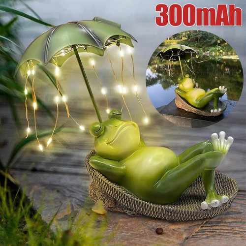 Solar frosch figuren garten - frosch,
