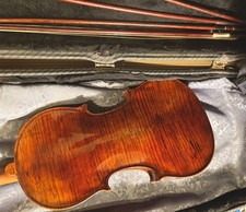 Schöne Violine mit Koffer und