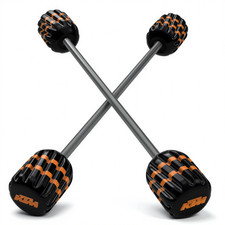 4x Motorrad Radkappen