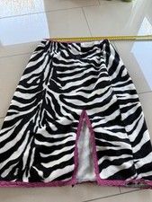 FISHBONE ROCK ZEBRA PRINT XS VINTAGE 90er JAHRE KUNSTFELL