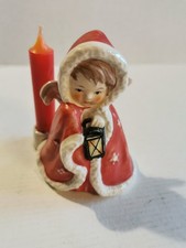 Goebel Engel rot mit Kerze, Neu, Vitrinenstück, 9cm 