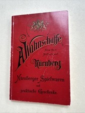 A. Wahnschaffe Nürnberg Spielwaren Spielzeug Katalog Reprint 