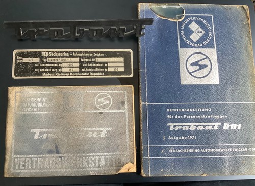 Trabant spiegel schriftzug - spiegel,,