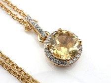 GJ69 * CITRIN RUND  EDELSTEIN