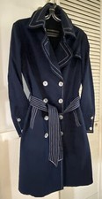 roccobarocco Damen Frühjahrs Mantel Trenchcoat Gr. 36 in dunkel blau. TOP
