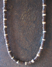 Choker halskette braun - 55,