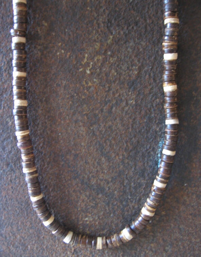 Choker halskette braun - 55,