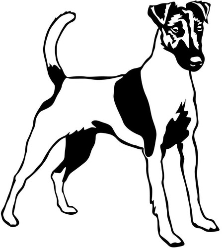 Foxterrier aufkleber - foxterrier,
