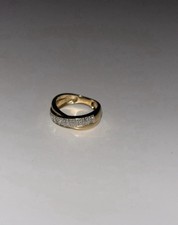 14-carat yellow gold ring with 18 diamonds 0.8