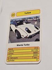 Manta Turbo  - C3 - Einzelkarte - Quartett  (6)