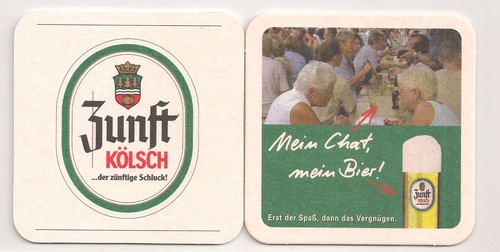 Zunft kölsch bierdeckel - zunft,