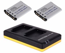 2 x Akku + Dual-Ladegerät für Casio Exilim EX-Z800 / EX-ZS5 / EX-ZS6 - NP-80