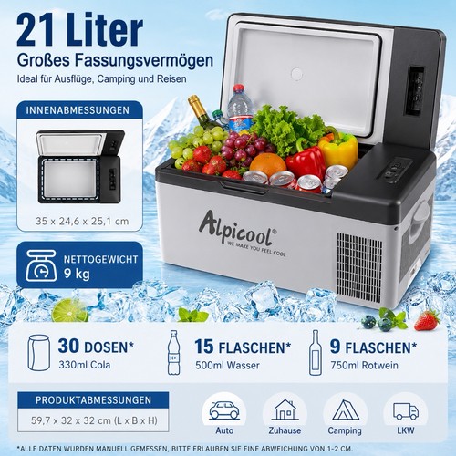 Kühlbox 15l tragbarer - kühlbox,