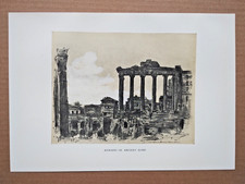 Reste des antiken Roms - antiker Druck - 1902