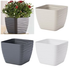 Übertopf Slim Wellen Eckig 5