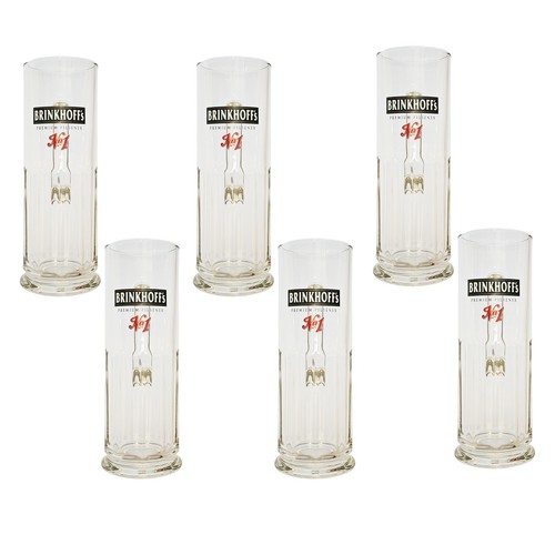 Brinkhoffs bierkrug glas - 6x,