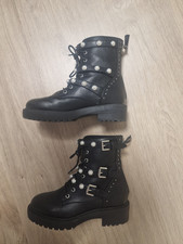 Bullboxer Damenstiefel Boots Damen Stiefeletten Stiefel Gr. 37 schwarz